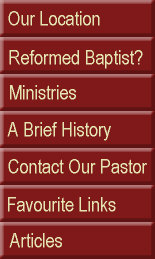 TBC
NAVIGATION: Our Location, Who we are, Ministries, History, Contact TBC, Links